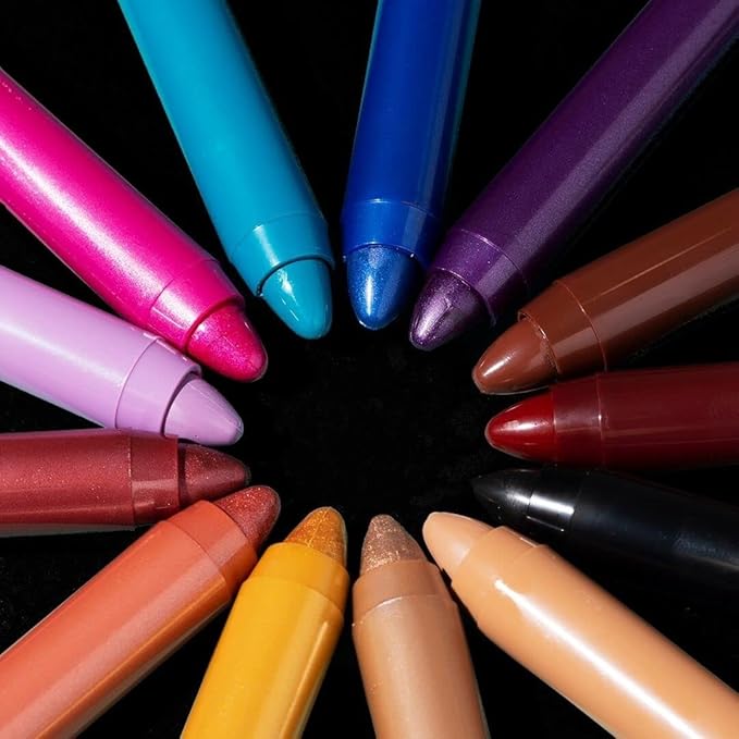 wet n wild Color Icon Cream Eyeshadow Makeup Multi-Stick Peach Born To Flirt (Pack of 2)