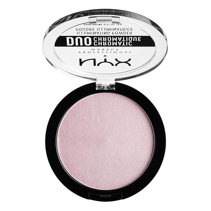 NYX PROFESSIONAL MAKEUP Duo Chromatic Illuminating Powder, Lavender Steel-BrightBean Baby