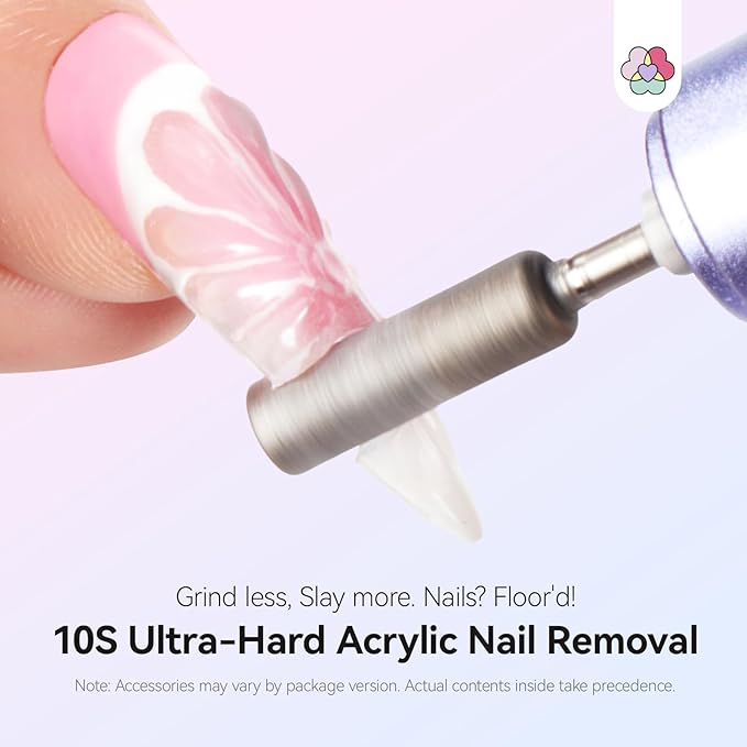 SAVILAND Advanced 50000 RPM Nail Drill Professional: 10S Fast Removal Electric Nail File Portable Nail Filer Electric with Rechargeable Electric Nail Drill Bits Pro Acrylic Nail Manicure Nail Tools-BrightBean Baby