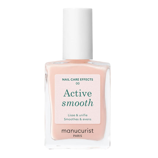 Manucurist Active Smooth 00 Nail Concealer Polish & Care - 2 in 1 Nude Nail Polish : Nail Strengthener and Growth - No Lamp - Ridge Filler for Nails - Natural Rosé Nail Polish-BrightBean Baby