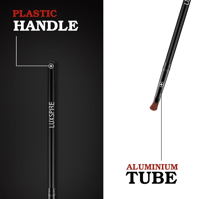 Luxspire Lip Brush Concealer Brushes 2 Pieces, Lipstick Gloss Brushes Applicators Eyeshadow Lip Liner Makeup Brush Cosmetics Make Up Tools, Small Make Up Brushes-BrightBean Baby