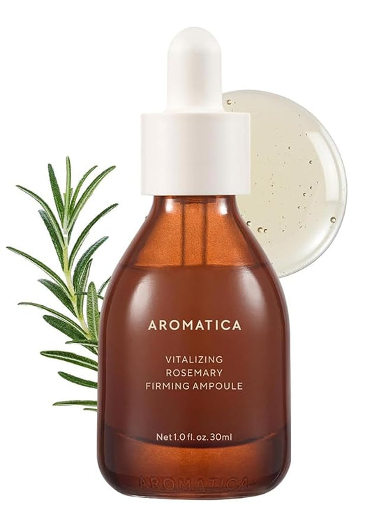 AROMATICA Vitalizing Rosemary Firming Ampoule Serum 30ml - Skin Revitalizing Retinol Serum for Face, Moisturizing & Strengthening Skin Barrier-BrightBean Baby