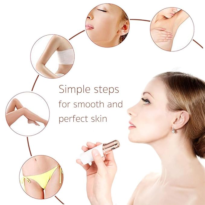 Gen 2 Replacement Heads Compatible With Flawless Facial Hair Remover For Women, Double Ring Replacement Blades For Old Flawless, 6 Count-BrightBean Baby