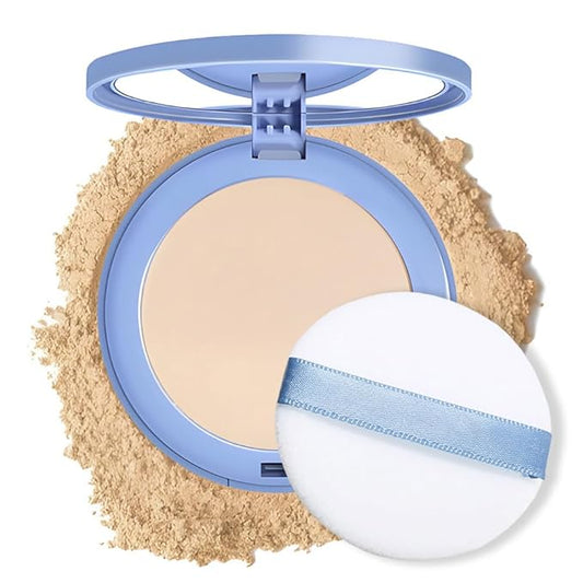 Pressed Matte Face Powder Makeup & Setting Powder for Poreless Wrinkle Blurring Contour Concealer Finishing,Lightweight,High Coverage,Shine Control, N.W 10g (01#)-BrightBean Baby