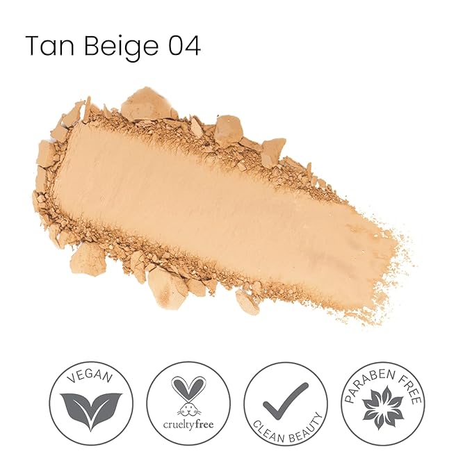 True + Luscious Sheer Halo Complexion Powder – Natural Matte Finish Foundation, Sheer to Medium Coverage – Clean, Vegan and Cruelty Free Powder Foundation – 0.32 oz-BrightBean Baby