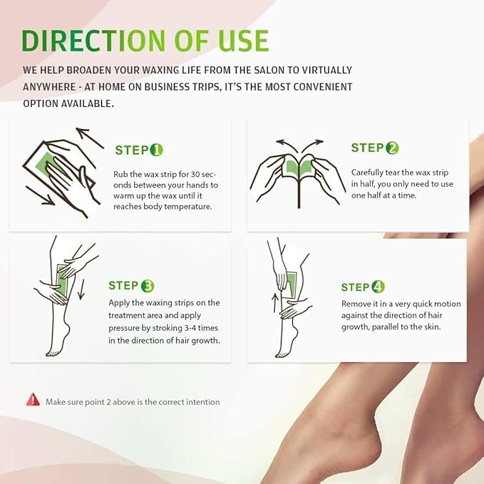 Wax Strips for Hair Removal: 80 Waxing Strips - Hair Removal Wax - Brazilian Wax Kit for Women - At Home Waxing Kit for Women - Body Legs Arms Chest Back Bikini - Bikini Hair Removal - 3 Sizes-BrightBean Baby