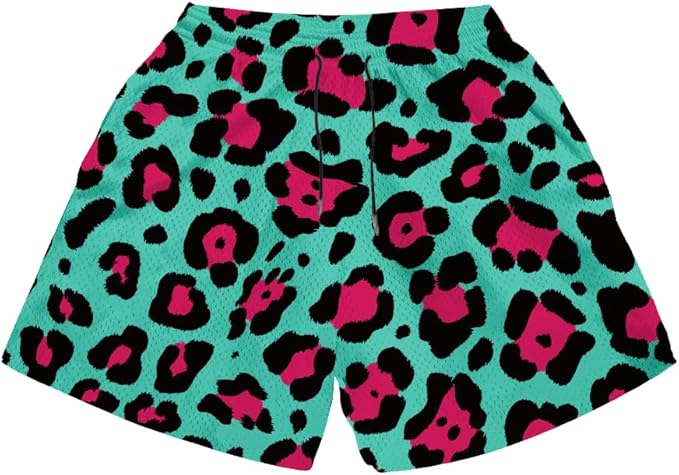 Fashion Funny Animal Printing Swim Trunks 5 inch Inseam Quick Dry Active Board Shorts for Men-BrightBean Baby