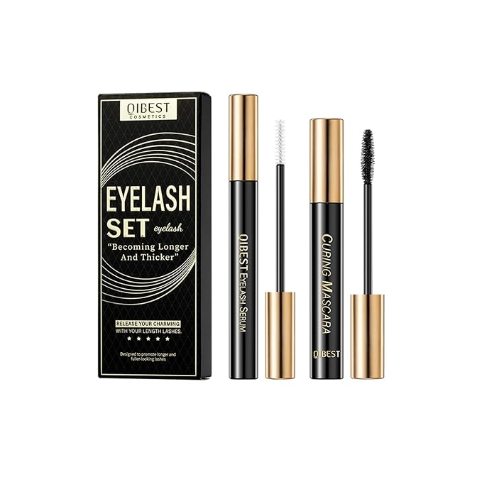 Makeup Sets.Lash serum.Mascara.Waterproof Smudgeproof Long Lasting.Gift Kit for Women Girls(2 Pcs Set)-BrightBean Baby