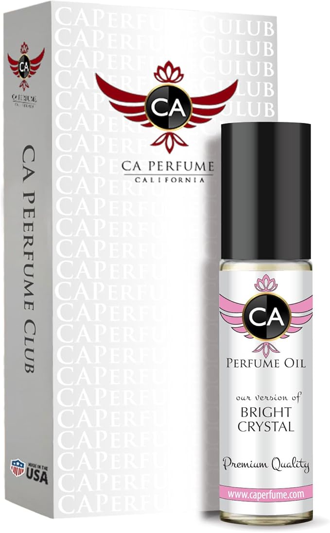CA Perfume Impression of Bright Crystal For Women Replica Fragrance Body Oil Dupes Alcohol-Free Essential Aromatherapy Sample Travel Size Concentrated Long Lasting Attar Roll-On 0.3 Fl Oz/10ml-BrightBean Baby