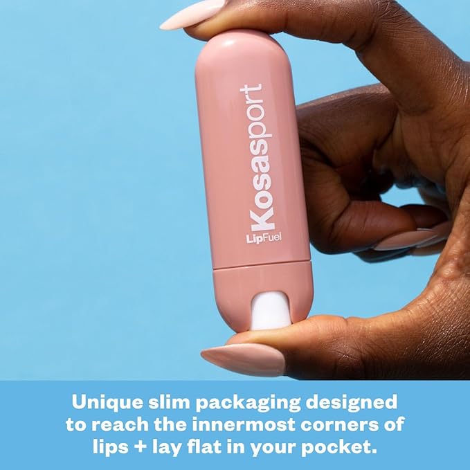 Kosas Lipfuel Hyaluronic Active Sport Lip Balm - Hydrates, Energizes and Protects - Natural Lip Treatment and Care (Pulse)-BrightBean Baby