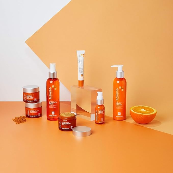 Andalou Naturals Pumpkin Honey Glycolic Mask, Brightening & Exfoliating Face Mask with Glycolic Acid & Vitamin C, Gently Removes Dirt and Brightens Skin, 1.7 fl oz-BrightBean Baby