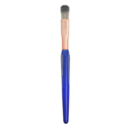 Bdellium Tools Professional Makeup Brush - Golden Triangle 792 Eye Double Dome Blender - With All Vegan and Soft Synthetic Fibers, For Effortless Application and Blending (Blue, 1pc)-BrightBean Baby
