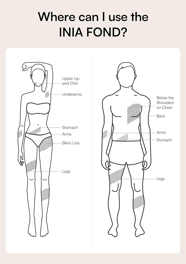 Laser Hair Removal Device for Women and Men, INIA Fond Hair Remover with Long-Lasting in Hair Reduction for Body&Face, Safe at-home Results for Armpits, Bikini and Legs-BrightBean Baby