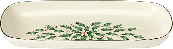 Lenox 869997 Holiday Bread Tray, Christmas Hosting