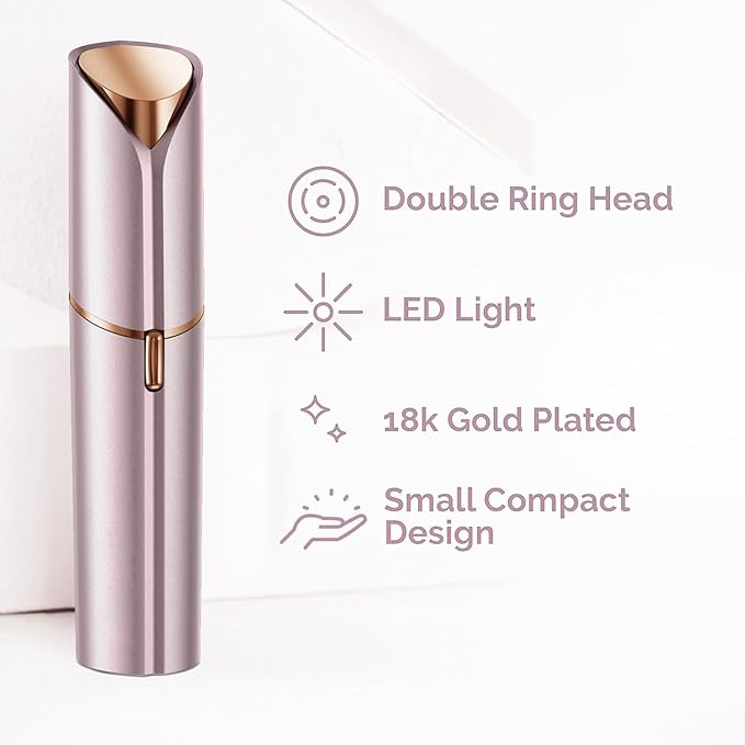 Facial Hair Removal for Women, Face Shavers for Women, Portable Lady Face Electric Razor for Lip, Peach Fuzz, Chin with USB Rechargeable-BrightBean Baby