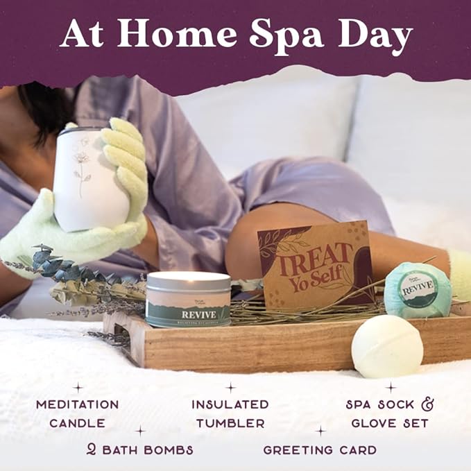 Purple Canyon Spa Gift Box for Women | Revitalizing Eucalyptus Spearmint Stress Relief Gift for Women-BrightBean Baby