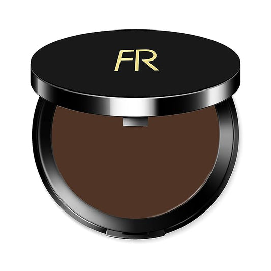 Cream To Powder Foundation by Flori Roberts, Full Coverage for Women of Color or Deeper Skin Tones, Long Lasting Makeup, Matte Finish, Covers Uneven Complexion and Hides Imperfections, 0.30 oz-BrightBean Baby