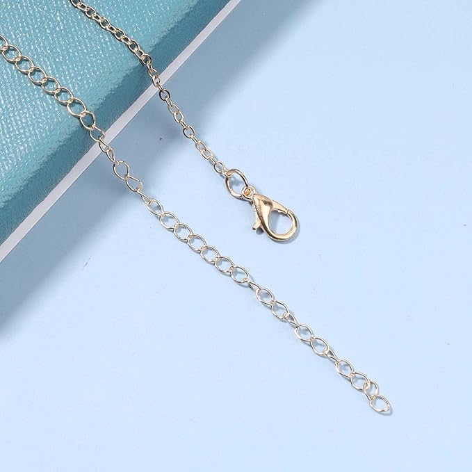 Boho Evil Eye Choker Necklace Blue Eye Pendant Necklace Minimal Gold Chain Necklace Lucky Eye Necklace Amulet Chain Jewelry for Women and Girls-BrightBean Baby