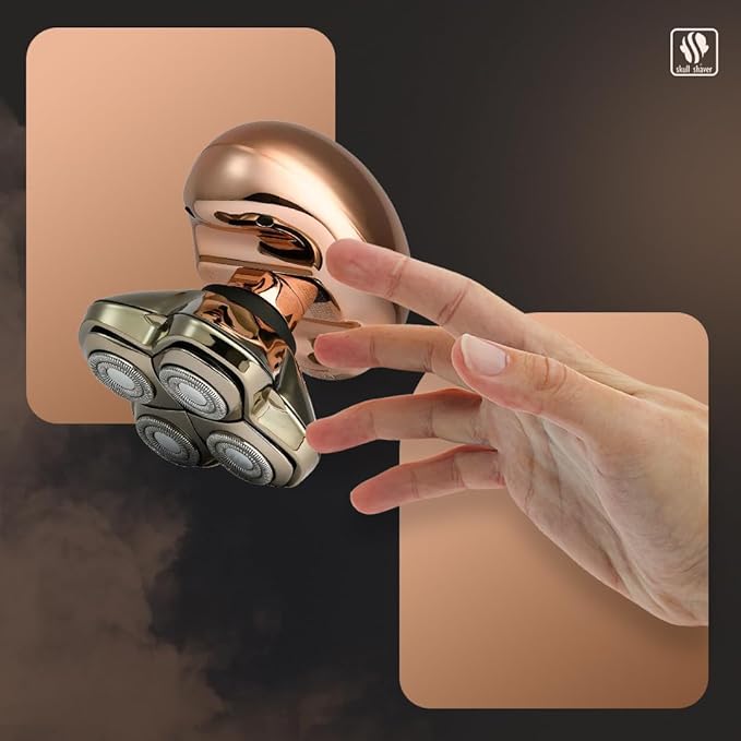 Skull Shaver Butterfly Kiss Pro (Rose Gold): Best Electric Shaver for Bikini, Leg, Body Shaving-BrightBean Baby