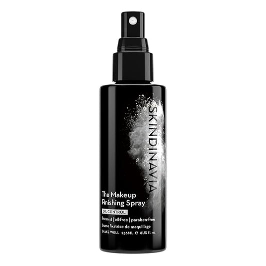 Skindinavia The Makeup Finishing Spray, Oil Control Makeup Setting Spray, All-Day Wear, Long-Lasting Up to 16+ Hours, Heat-Resistant & Waterproof, Fine Mist, 8.0 Oz-BrightBean Baby