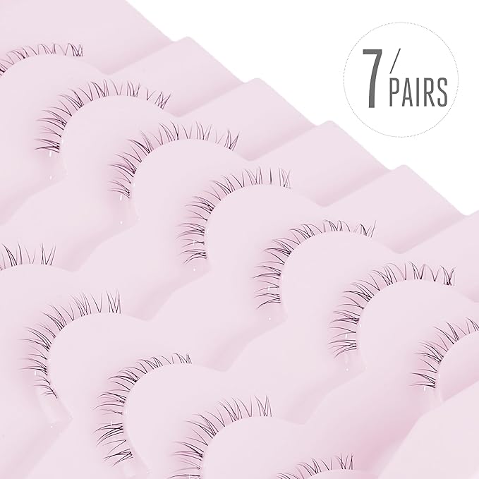 Eyelashes False Bottom Lashes Lower Lashes Fake Bottom Eyelashes 7 Pairs R-2-BrightBean Baby