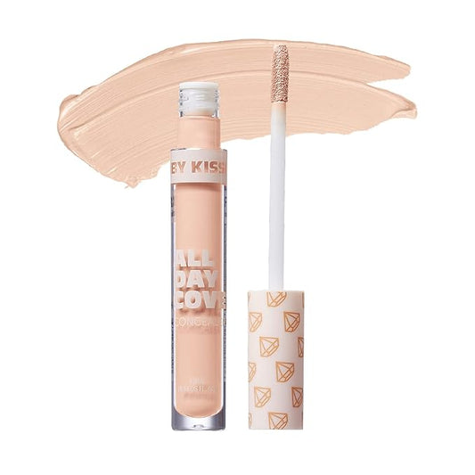 Ruby Kisses All Day Concealer Lightweight Full Coverage Multi-Use Concealer 0.13 Fl Oz (Natural Ivory)-BrightBean Baby