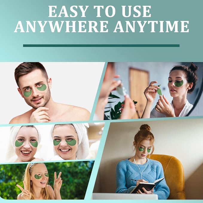 Under Eye Patches, Green Tea Under Collagen Eye Masks for Dark Circles Puffiness Eye Bag Wrinkles, Under Eye Treatment for Men Women, Anti-Aging Brightening Under Eye Gel Pads, 30 Pairs-BrightBean Baby
