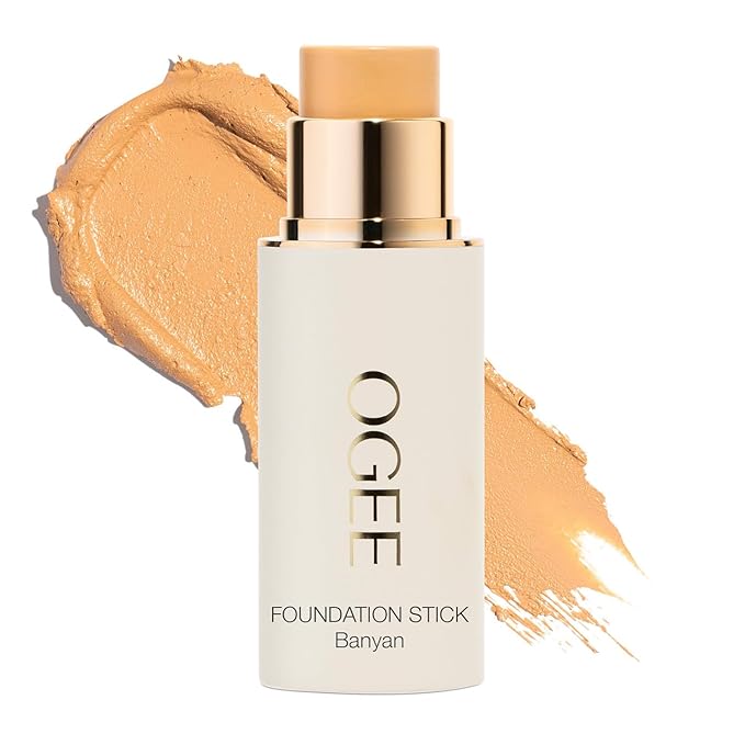 Ogee Sculpted Complexion Foundation Stick (Banyan 2.75W - Medium Light, Golden Undertones) Full Coverage Foundation Makeup - Instantly Balance & Even Complexion - 70% Organic Ingredients-BrightBean Baby