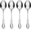 Oneida B552004C True Rose Everyday Flatware Dinner Spoons, Set Of 4, 6.75" L x 1.6" W