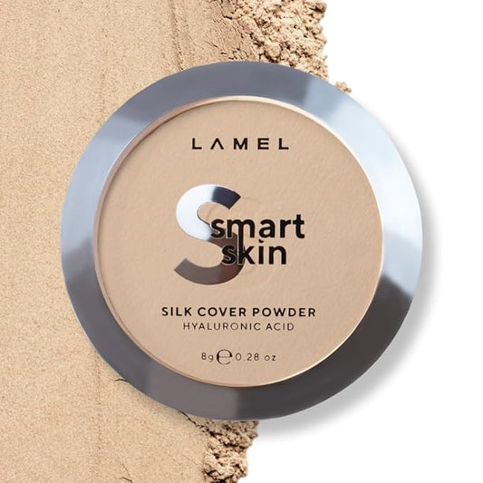 Lamel Smart Skin Silk Compact Powder - Long Lasting Pressed Finishing Powder - Oil Control Makeup, Suitable for Dry Skin, Lightweight Formula - 403 Ivory 0.28 oz-BrightBean Baby