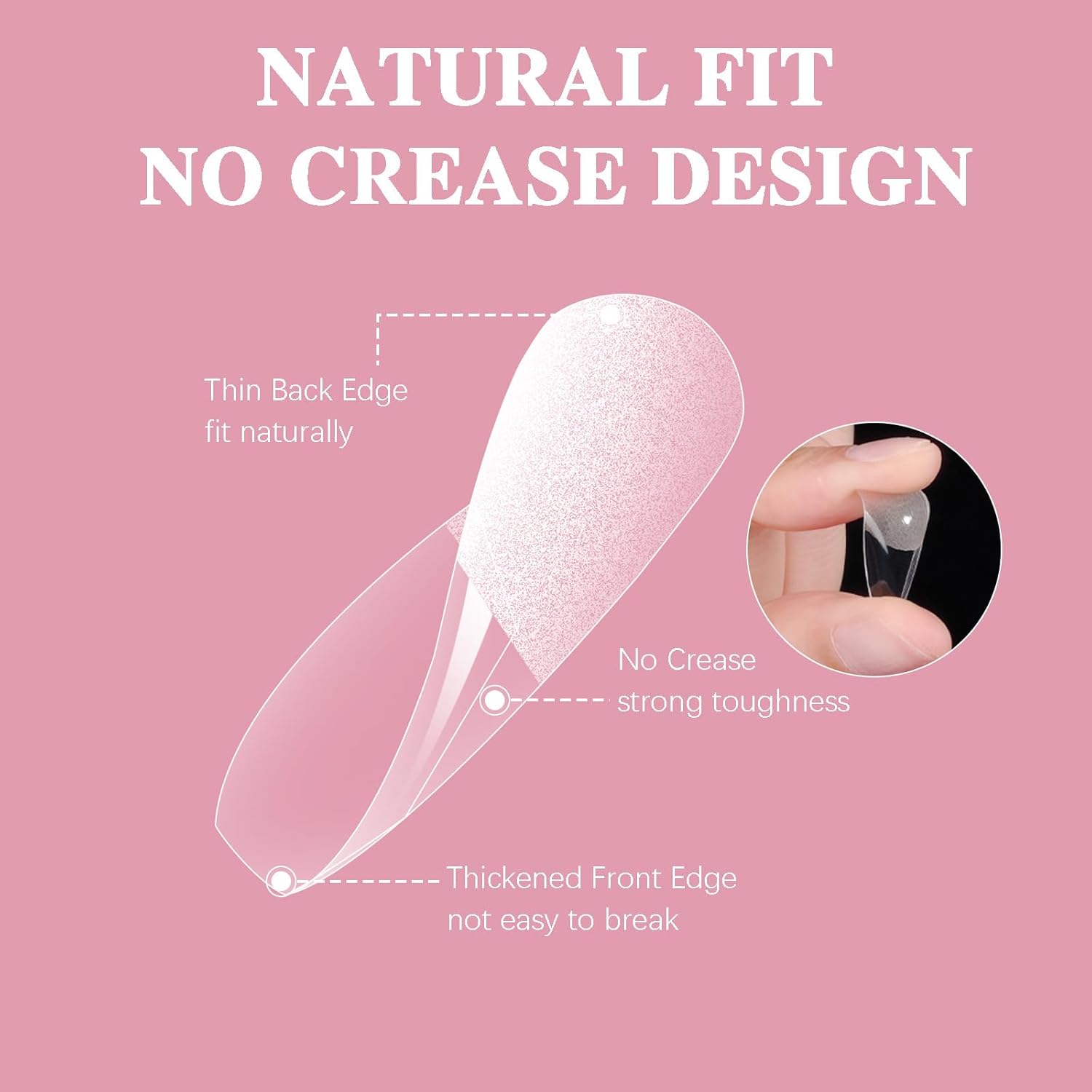 Extra Short Coffin Nail Tips, SSWSBYKE 300pcs 15 Sizes Gel Acrylic Nail Tips for Full Cover Pre-Shaped Fake Nails Tips Half Matte Press On Nails for Extension Home DIY Salon-BrightBean Baby