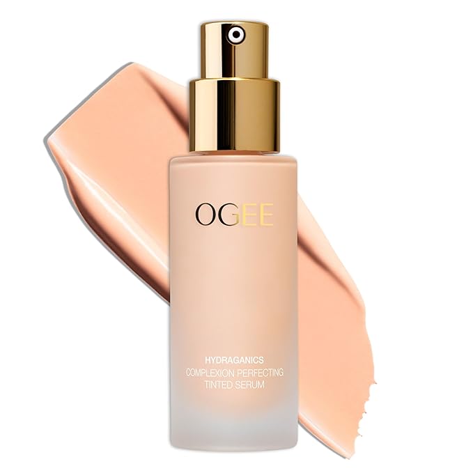 Ogee Complexion Perfecting Liquid Foundation - Lightweight Tinted Moisturizer For Face (Poplar 0.10C - Fair, White-Pink Undertones) - with Vitamin C & Jojoba Oil - Certified Organic & Made in USA-BrightBean Baby
