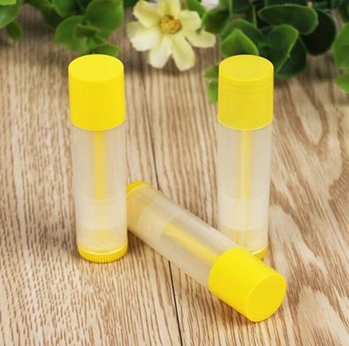 5ml 50 Pcs Empty Clear Lip Balm Tubes Containers with Twist Bottom and Multi Color Caps for Making Lip Balm,DIY Cosmetic Tubes-BrightBean Baby