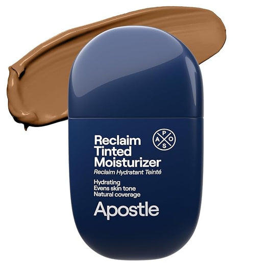 APOSTLE Reclaim Tinted Moisturizer for Men (4 Westmoreland) - Niacinamide, Vitamin E, Squalane, Hyaluronic Acid, Tinted Face Moisturizer For Men. Hydrates, Evens Skin Tone, 1 Fl. Oz.-BrightBean Baby