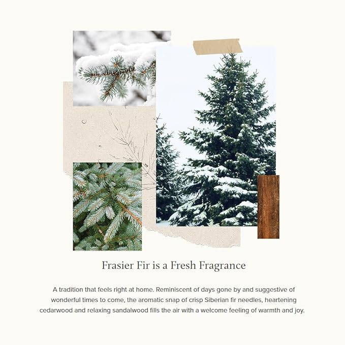 Thymes Frasier Fir Hand Cream, Travel Tin Candle Jar and Bar Soap Gift Set - Scented with Notes of Siberian Fir, Cedarwood, and Sandalwood - Luxury Home Fragrance Set - Hostess Gift for the Holidays-BrightBean Baby