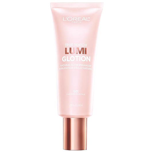 L'Oreal Paris Makeup True Match Lumi Glotion, Natural Glow Enhancer, Illuminator Highlighter, Bronzing Drops For a Sun-Kissed Glow, 901 Fair-BrightBean Baby