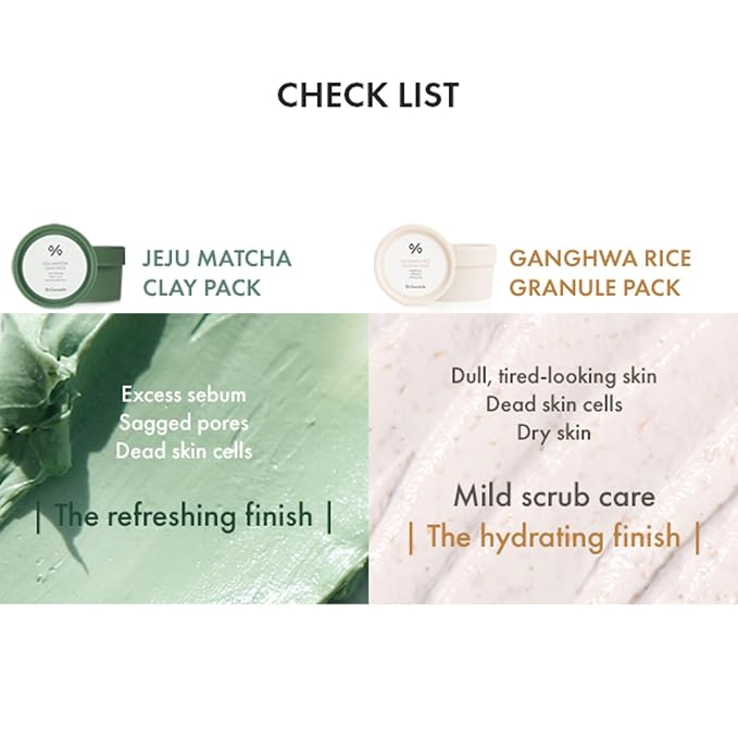 leegeehaam Dr.Ceuracle Jeju Island Matcha Clay Pack (115g / 4.05 oz) - Wash-Off Type Clay Facial Mask Pack for Cleansing Pore and Detoxifying Dull Skin-BrightBean Baby