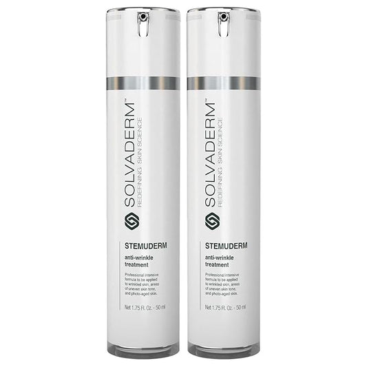 Stemuderm Face & Eye Cream - Anti Aging Skincare - Daily Moisturizer for Fine Lines, Wrinkles & Eyebags - Supports Production of Collagen & Elastin - Organic Stem Cell Complex - 1.7 oz (Pack of 2)-BrightBean Baby