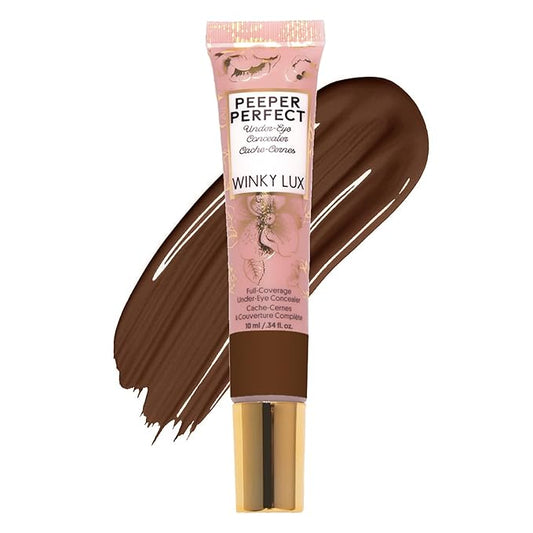 Winky Lux Peeper Perfect Under Eye Concealer, Makeup & Eye Brightener, Full Coverage Concealer for Dark Circles, Color Corrector & Eye Primer, With Collagen, Hyaluronic Acid & Vitamin E (Rich)-BrightBean Baby