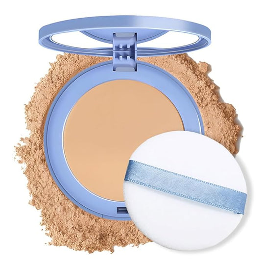 Pressed Matte Face Powder Makeup & Setting Powder for Poreless Wrinkle Blurring Contour Concealer Finishing,Lightweight,High Coverage,Shine Control, N.W 10g (03#)-BrightBean Baby