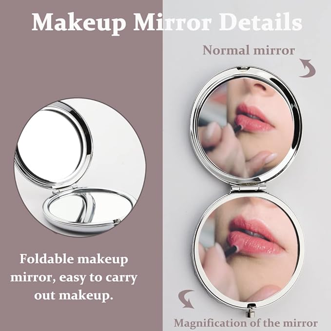 TGBJE Eye Lash Pocket Mirror Lashes Girl Gift I TEND to Lash Out Compact Mirror for Women Girls Beautician Gift (lash out mirror)-BrightBean Baby