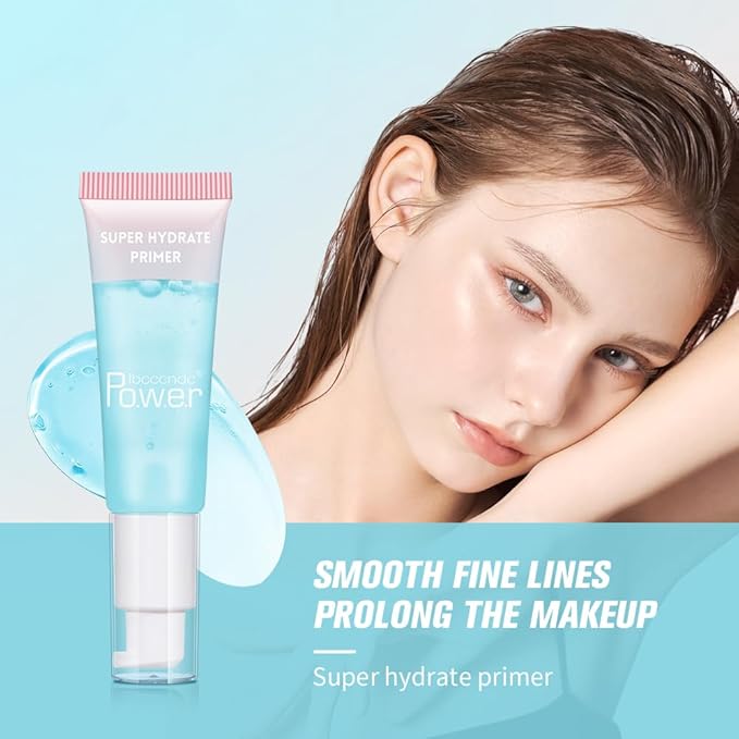 Super Hydrate Primer - Translucent Gel Formula for Long-lasting Makeup | Works on All Skin Types and Tones, Perfect Pre-makeup Primer (02 +4% Niacinamide)-BrightBean Baby