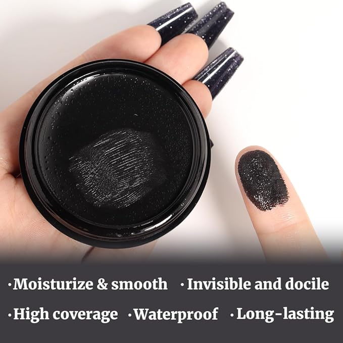 Kaely Color Correcting Concealer,Cream Pot Concealer Full Coverage,under Eye Concealer Palette for Conceals Dark Circles,Waterproof Foundation Face Makeup,11 Black-BrightBean Baby