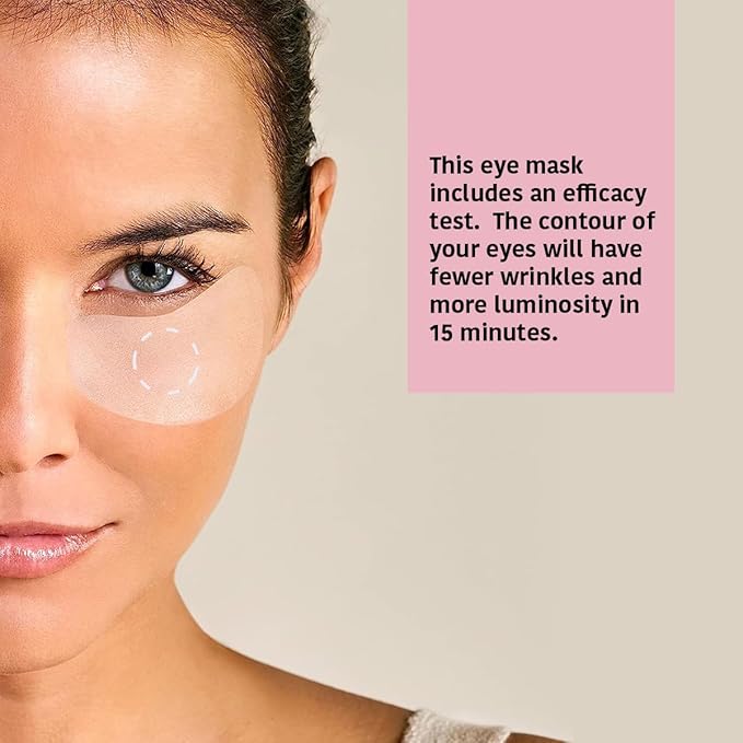 Eye Masks, Reduces Wrinkles, Dark Circles & Puffiness - Pack of 5 Pairs - Hydrating Patches with Niacinamide, Caffeine, Peptides - Vegan, Cruelty-Free, Skincare, Under Eye Treatment, Gift-BrightBean Baby