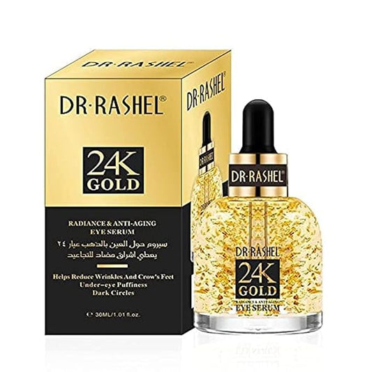 24K Gold Radiance Collagen & Anti - Aging Eye Serum, Helps To Reduce Wrinkle, Under eye Puffiness & Dark Circles, Size 1.01 Fl Oz (Pack Of 1)-BrightBean Baby
