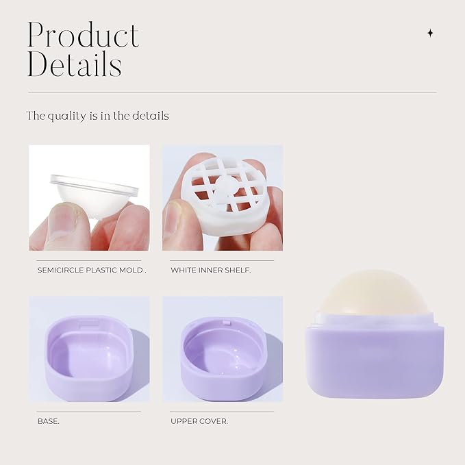 0.25 oz（7g） Empty Lip Balm Square Containers Tubes Lipstick 12 Pieces for Make Natural Lip Balm Lip Care - DIY & BPA FREE (Purple)-BrightBean Baby