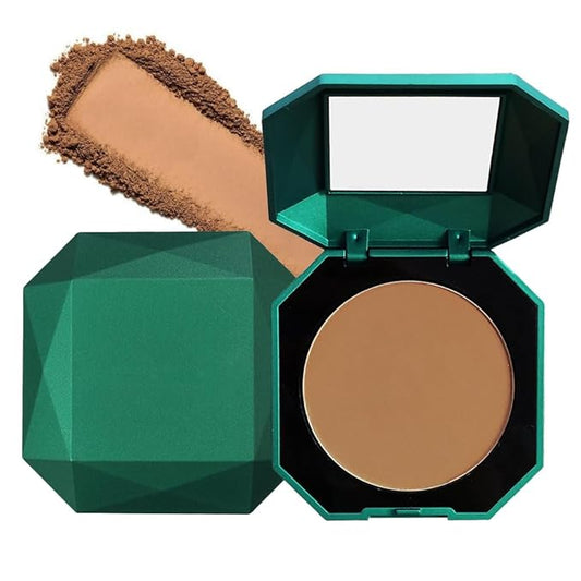 Pressed Matte Face Powder Makeup & Setting Powder for Poreless Wrinkle Blurring Contour Concealer Finishing,Lightweight,High Coverage,Shine Control, N.W 10g (03)-BrightBean Baby