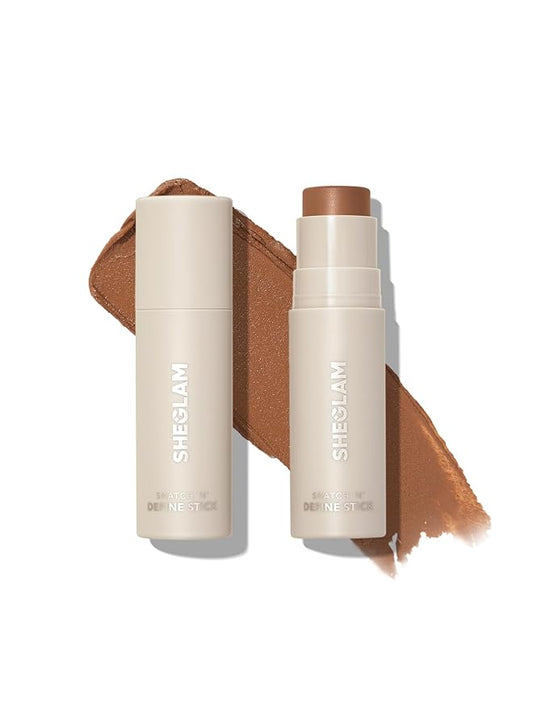 SHEGLAM Snatch 'n' Define Cream Contour Stick Long Lasting Highly Pigmented Sweat Proof Face Bronzer Makeup - Terracotta-BrightBean Baby