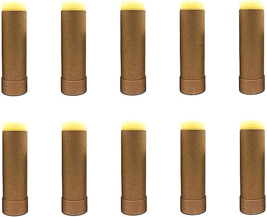 10 Pcs 2 Oz Paperboard Lip Balm Tubes Cardboard Tubes Empty DIY Lipstick Tube Refillable Lip Gloss Container Solid Perfume Tubes 60g Chapstick Container for Cosmetic Samples Deodorant(Brown)-BrightBean Baby