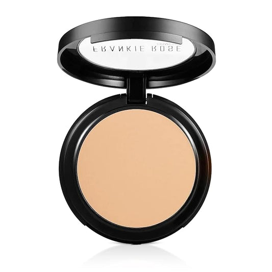 Frankie Rose Cosmetics Powder Foundation – Full Coverage Face Powder For Pores & Imperfections, Evens Out Skin Tone & Shine-Control | 58 Grams (Porcelain)-BrightBean Baby